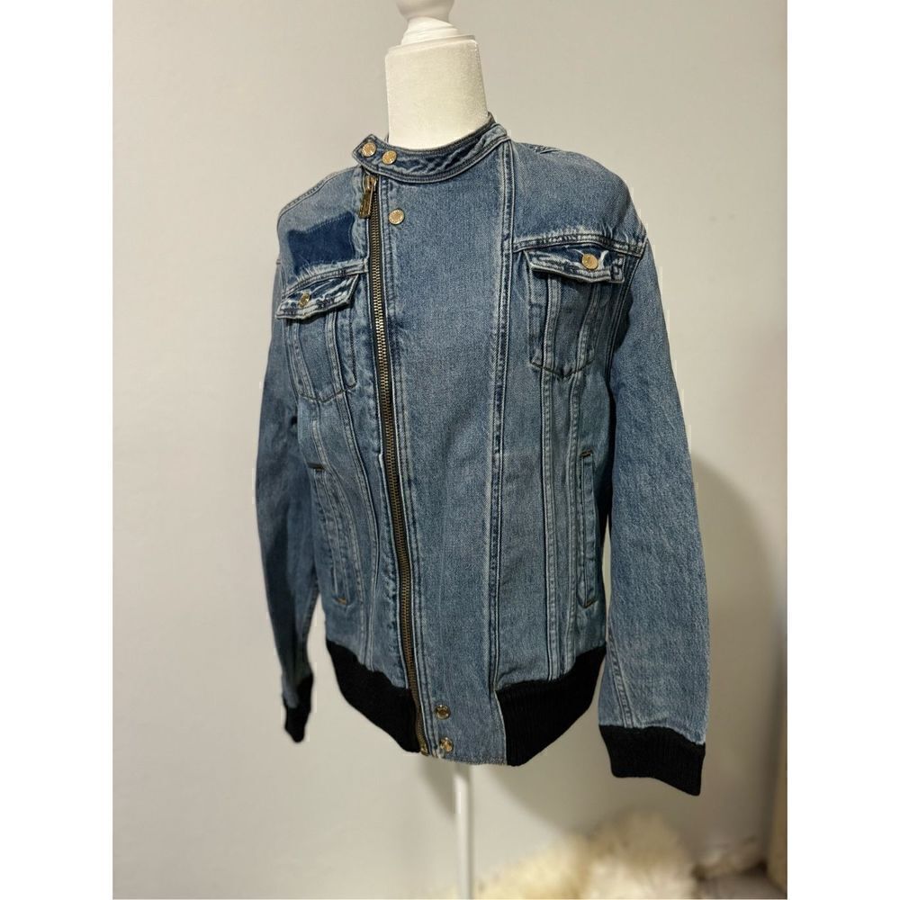 Juicy Couture jeans jacket black label S gold button